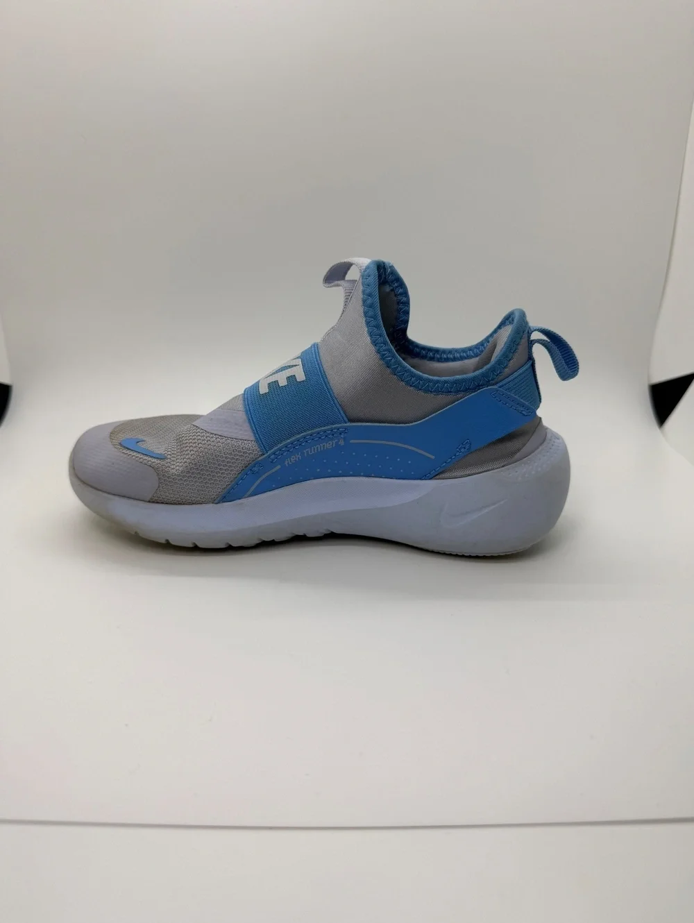 Nike Flex Runner 4 PS IF2894-006 Ghost Blue Slip On Running Shoes Kids Size 13C